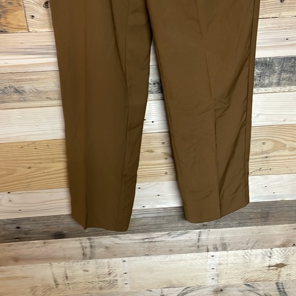J.Crew size 8 light brown color high waisted bag  pants with pockets and belt - Picture 5 of 10